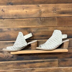 Very Volatile Cream Woven Sandals
